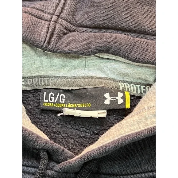 Under Armour Blue Pullover Hoodie‎ Sweatshirt Calhoun Soccer Logo Mens Large LG - Picture 3 of 6